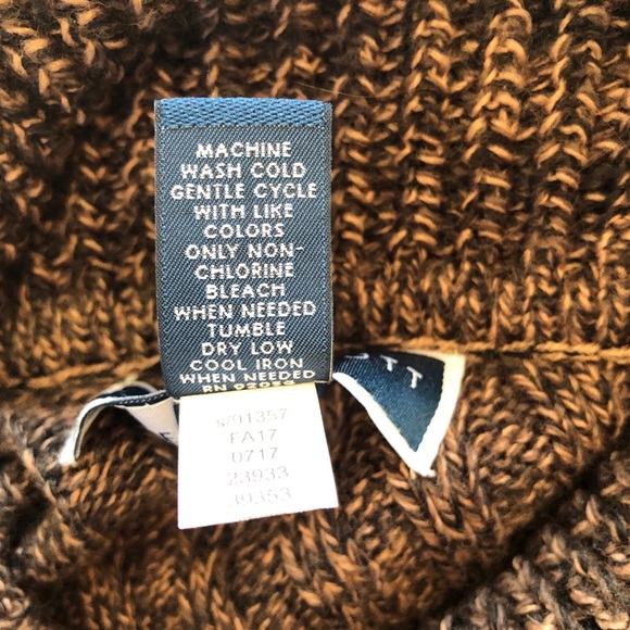 Karen Scott brown poncho sweater - Picture 7 of 8